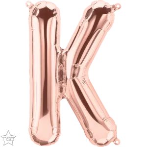 16" Letter K - Rose Gold