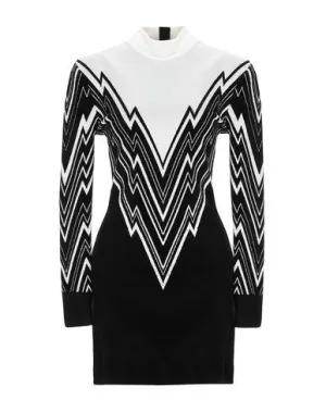 Balmain Women Short dress Black 8 UK