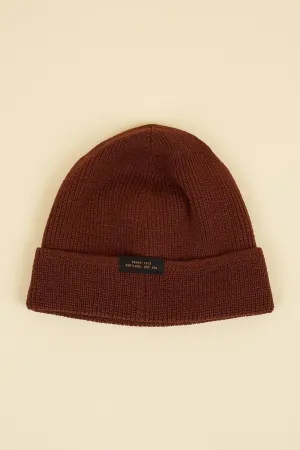 Dehen Wool Knit Watch Cap - Tobacco