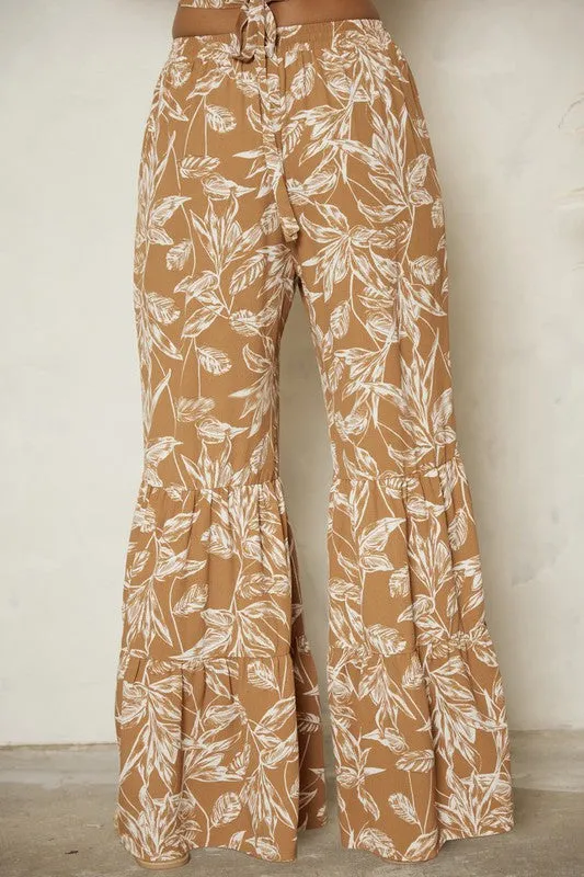 Kins Wide Leg Pant in Brown