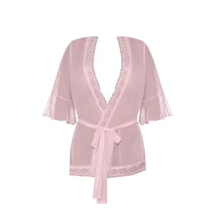 Magic Silk Seabreeze Robe With Lace Trim Blush