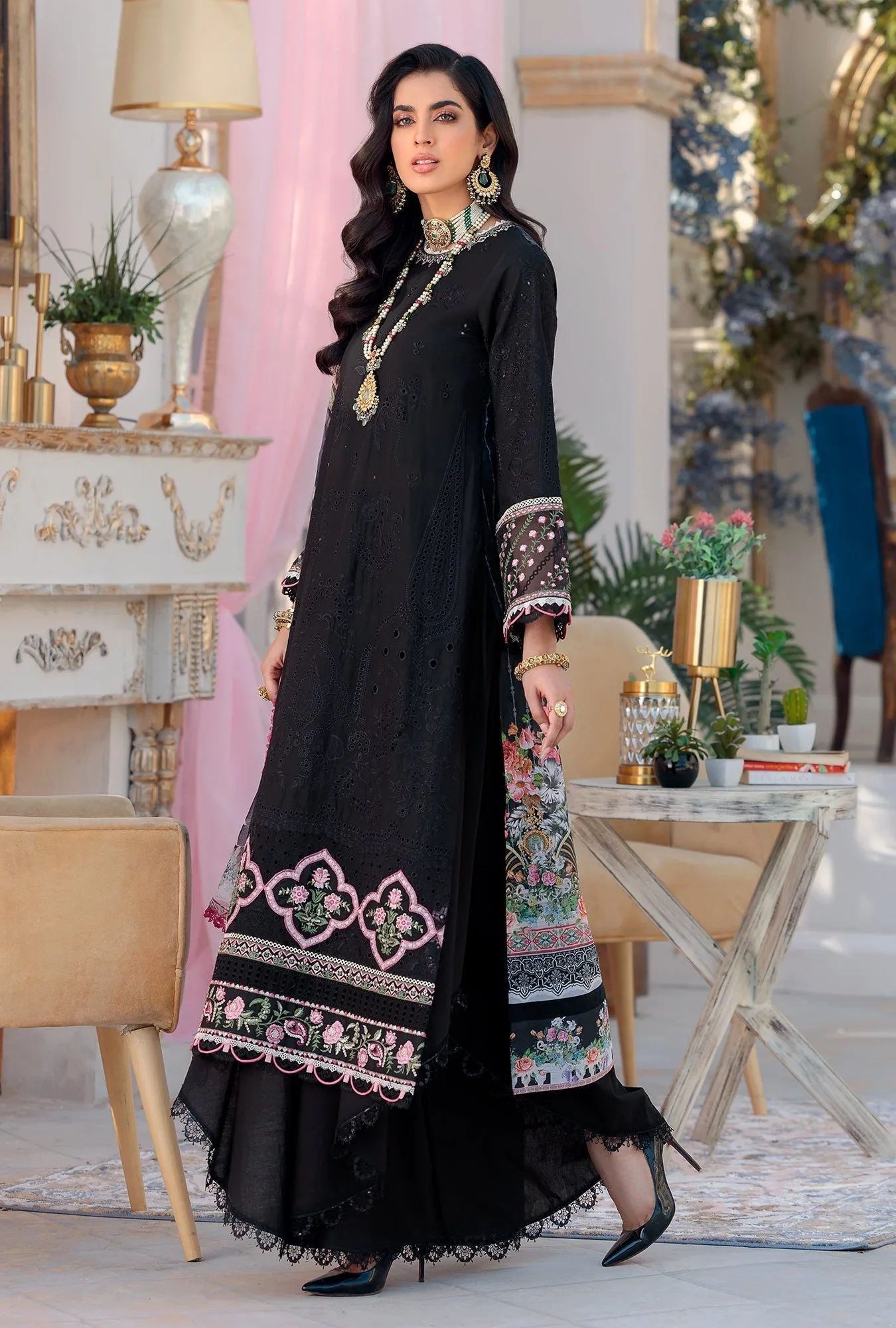 Noor by Saadia Asad Luxury Chikankari Lawn Collection – D10-B