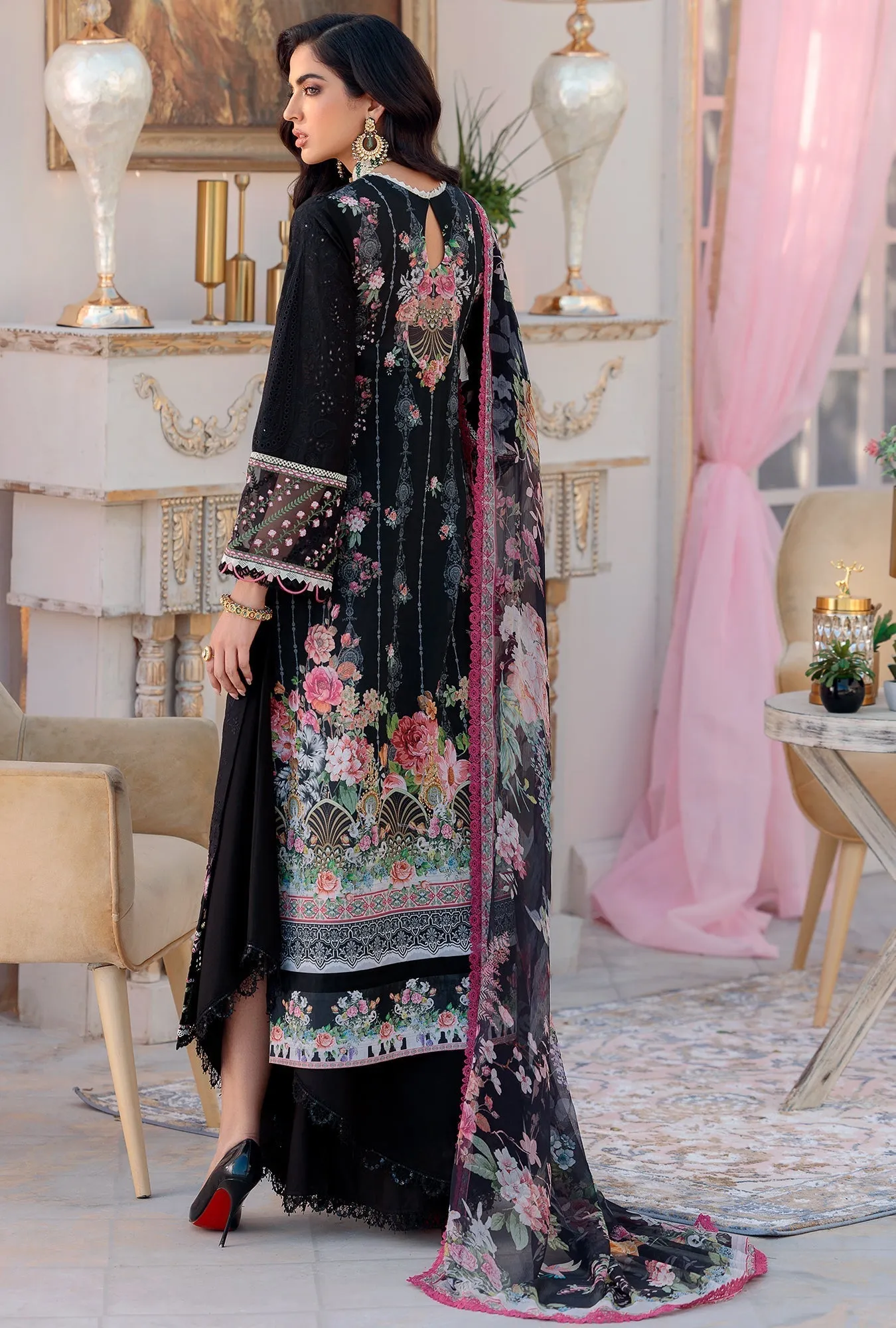 Noor by Saadia Asad Luxury Chikankari Lawn Collection – D10-B