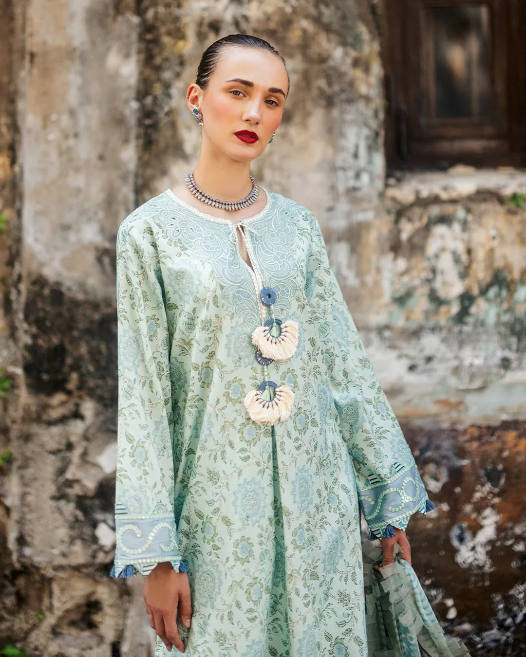 Roheenaz Taneez Block Print Lawn – Jasmin