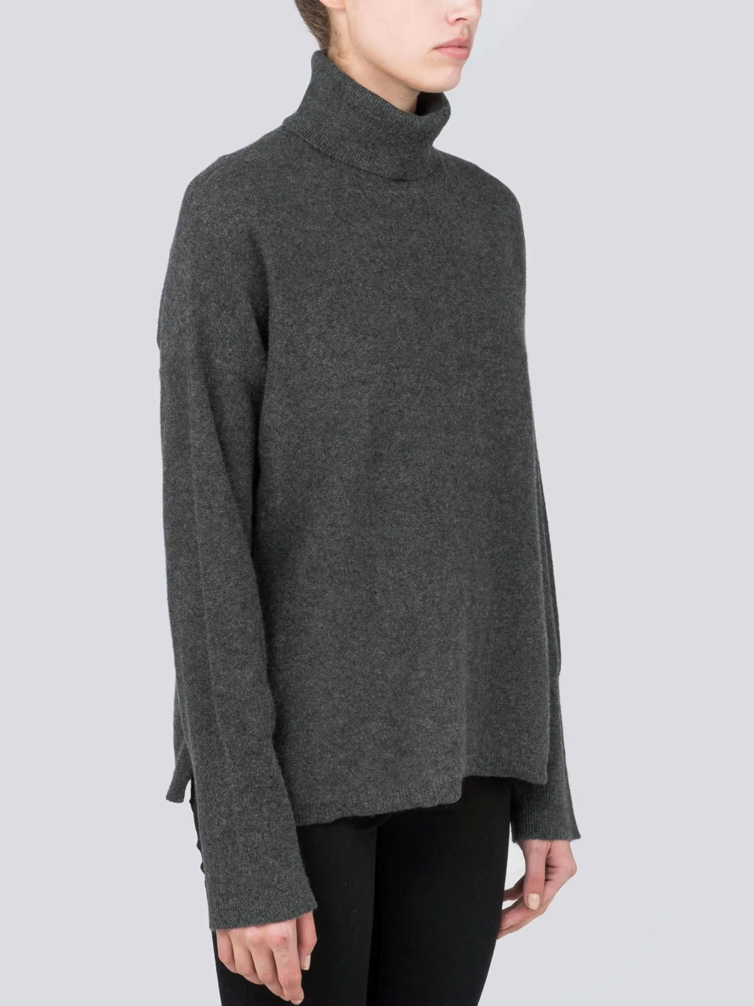 Turtleneck Loosefit Tunic_Graphite