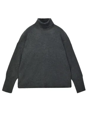 Turtleneck Loosefit Tunic_Graphite