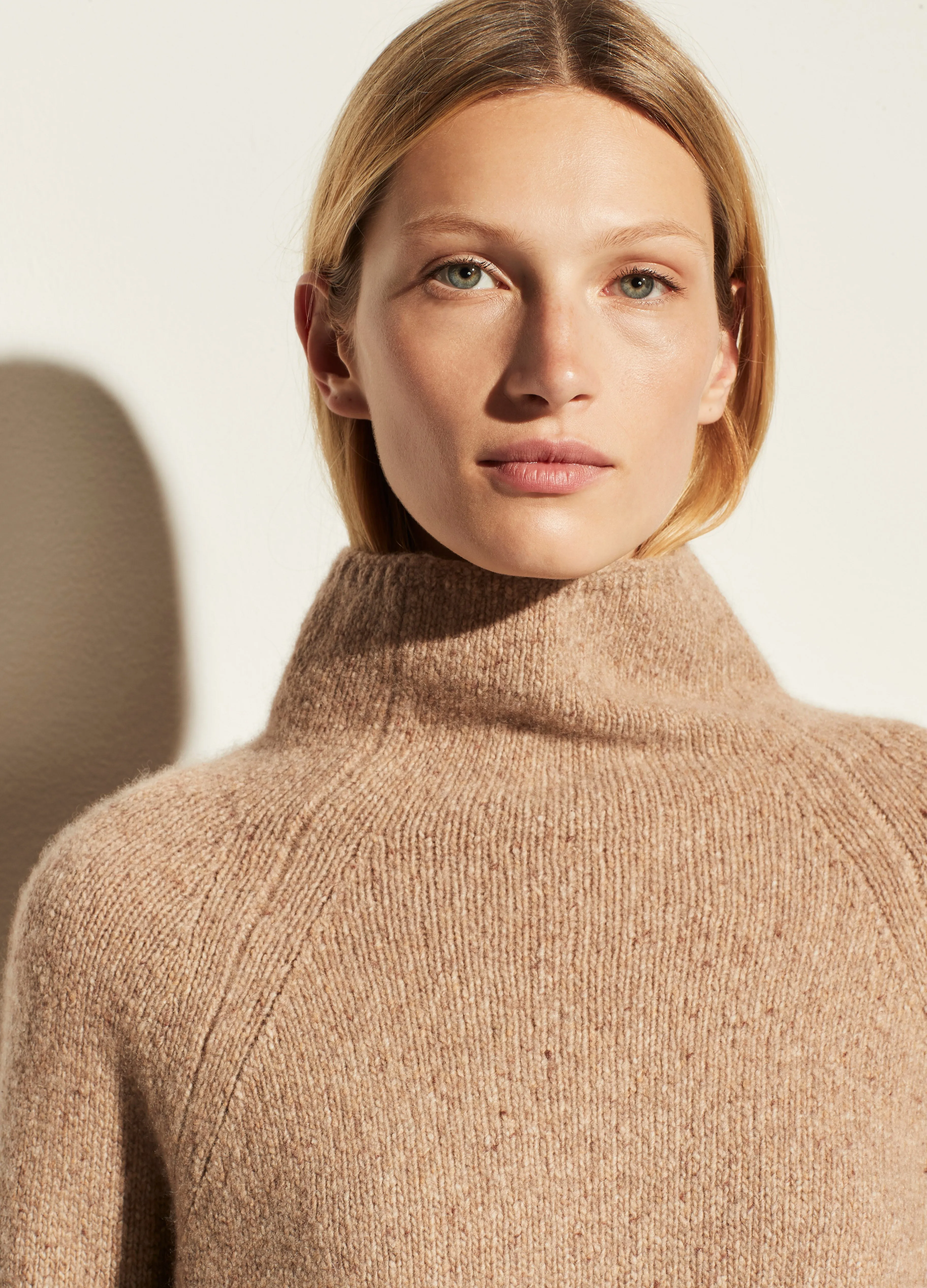 Vince - Donegal Turtleneck Sweater in Camel