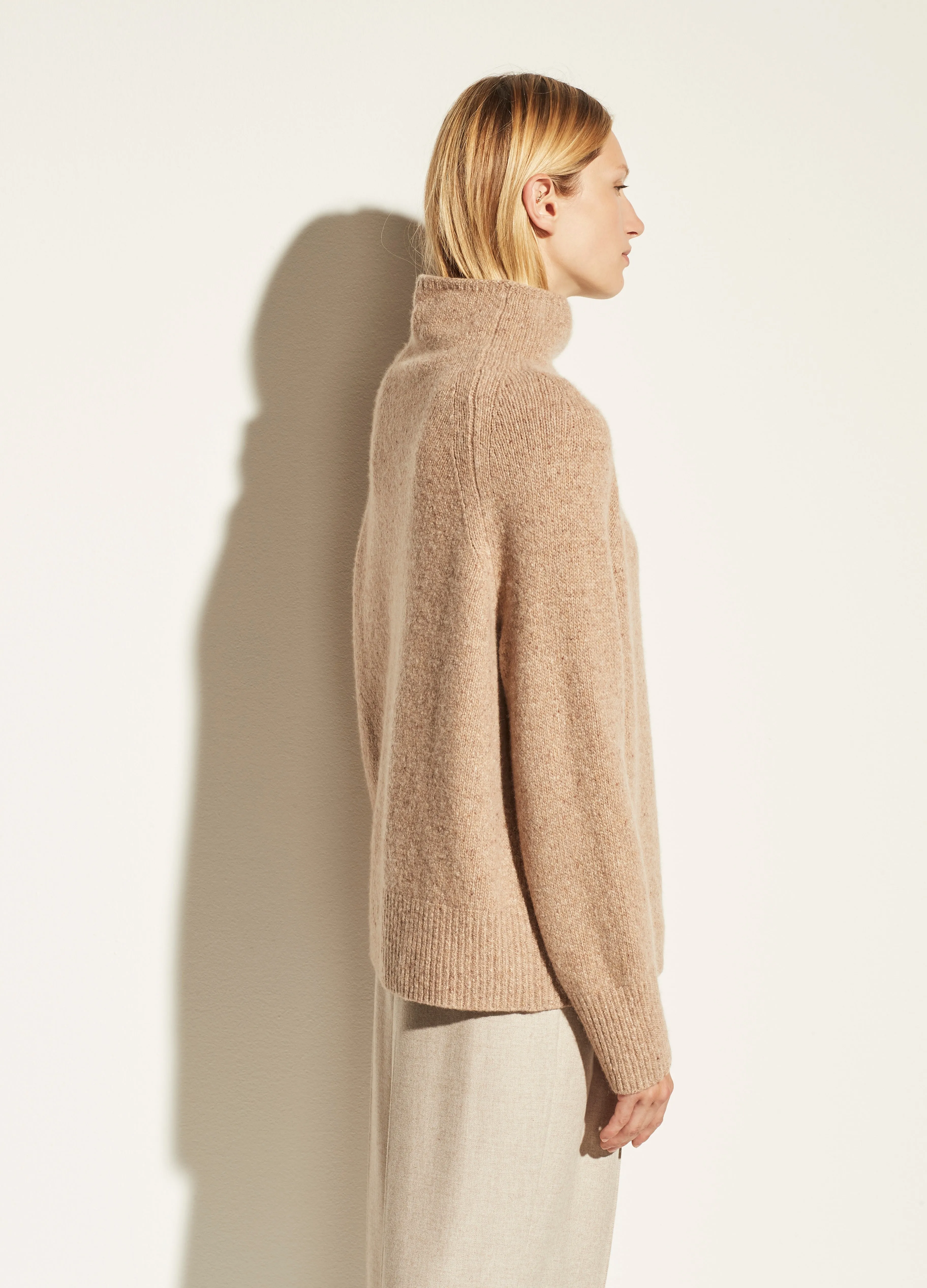 Vince - Donegal Turtleneck Sweater in Camel