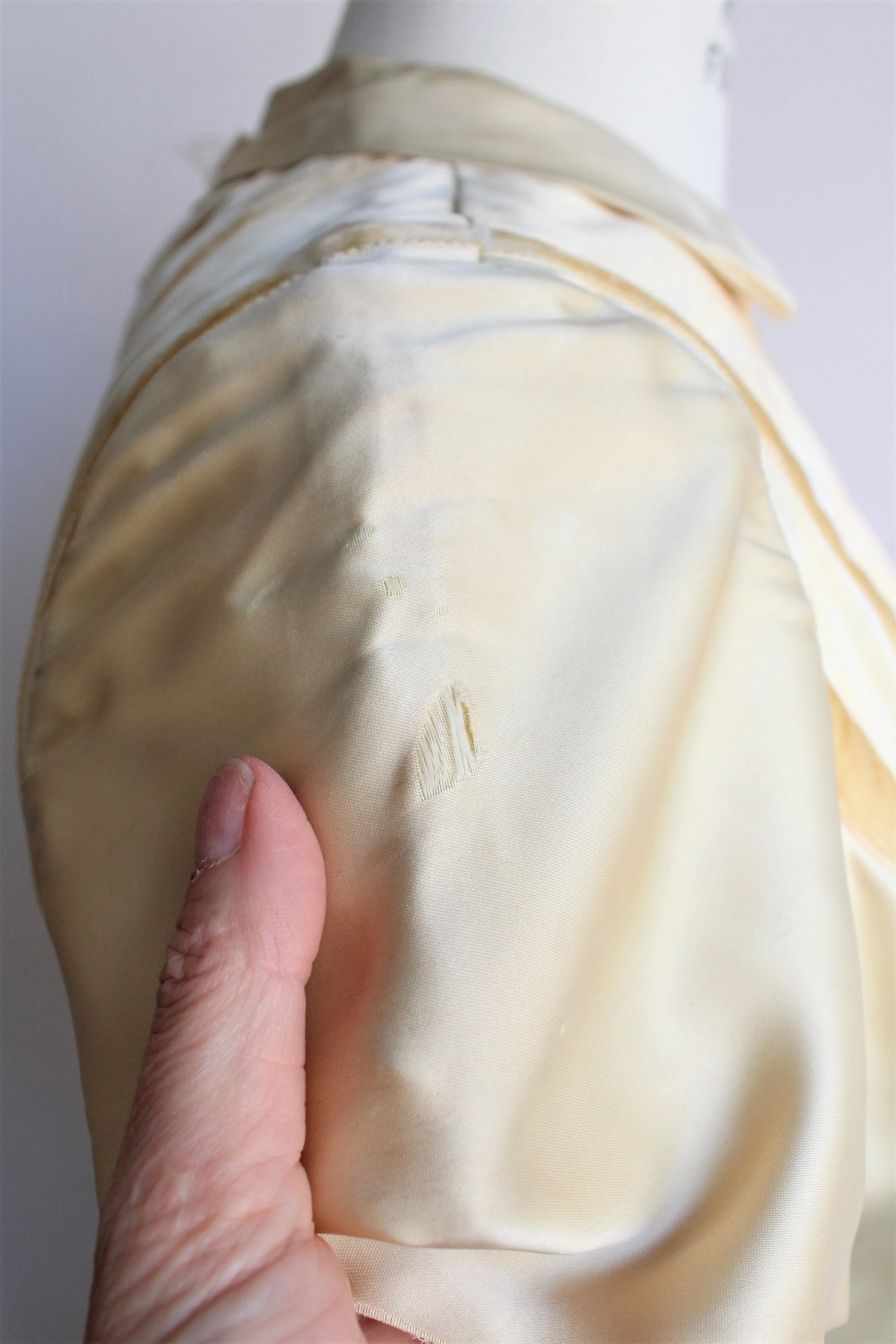 Vintage 1950s Gold Satin Party Dress